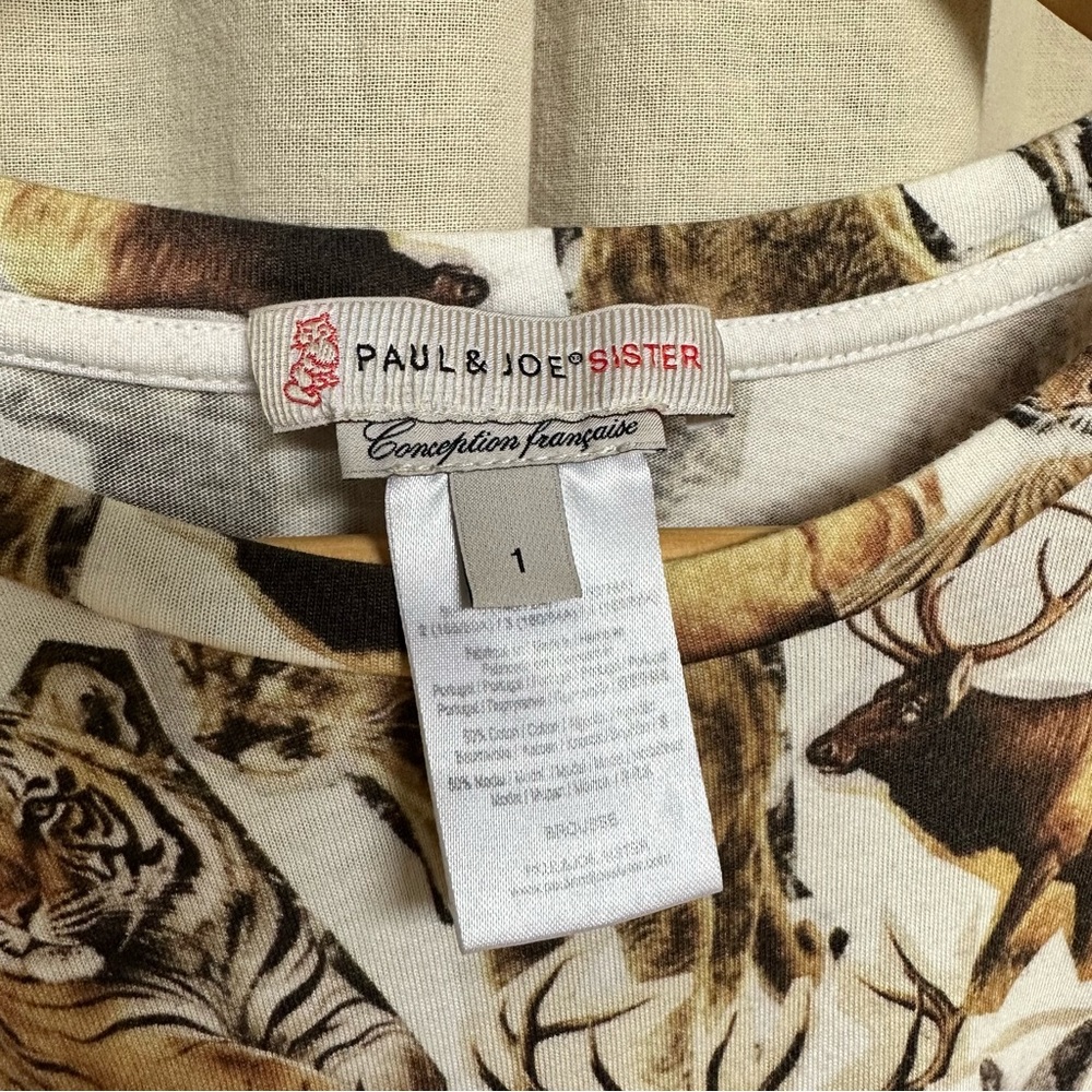 PAUL & JOE | Forest Animal Tee (size M) - Picture 2 of 3